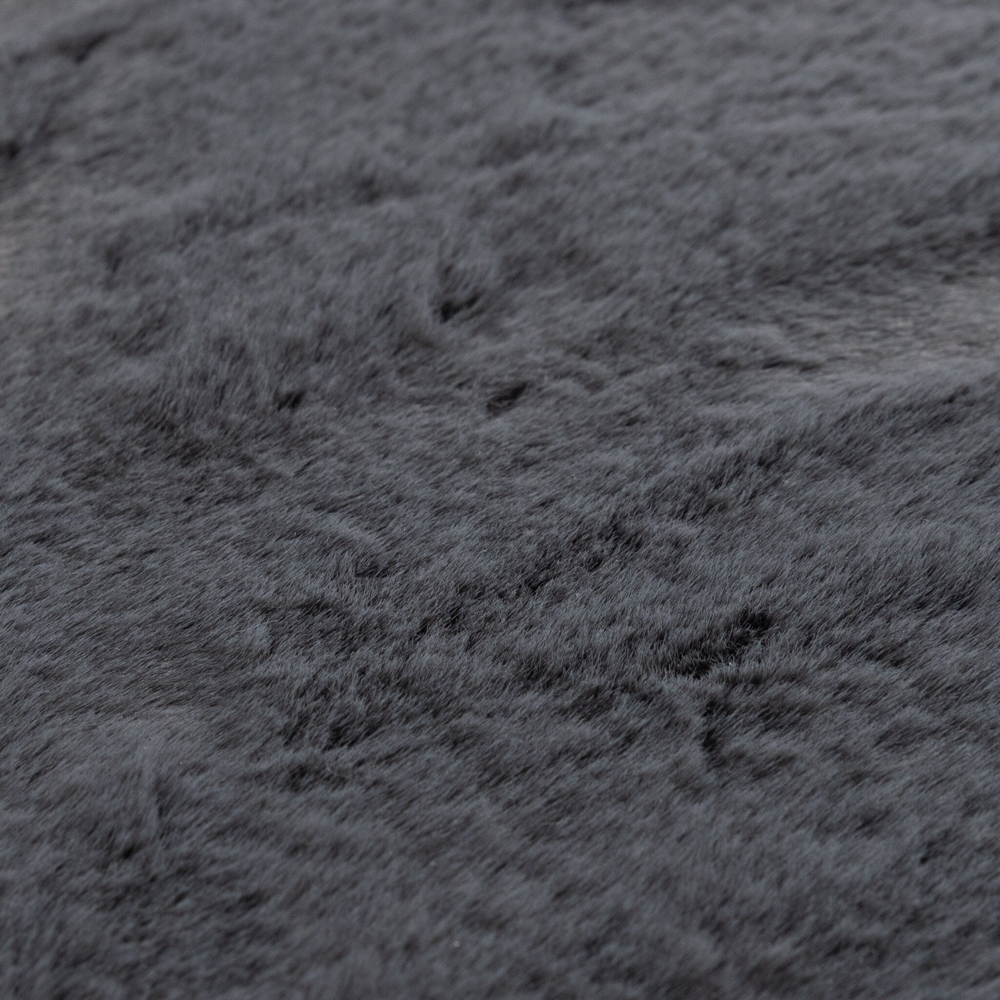 Round High Pile Rug - Comfy Supreme Anthracite