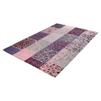 Patchwork floor rug - Delany Pink