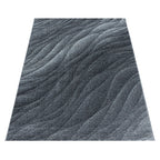 Modern floor rug - Optimism Current Grey