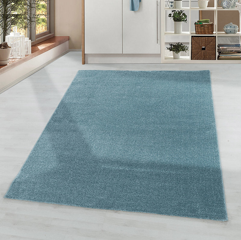 Low-pile floor rug - Smoothly Blue