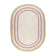 Oval washable children's rug - Milo Pink