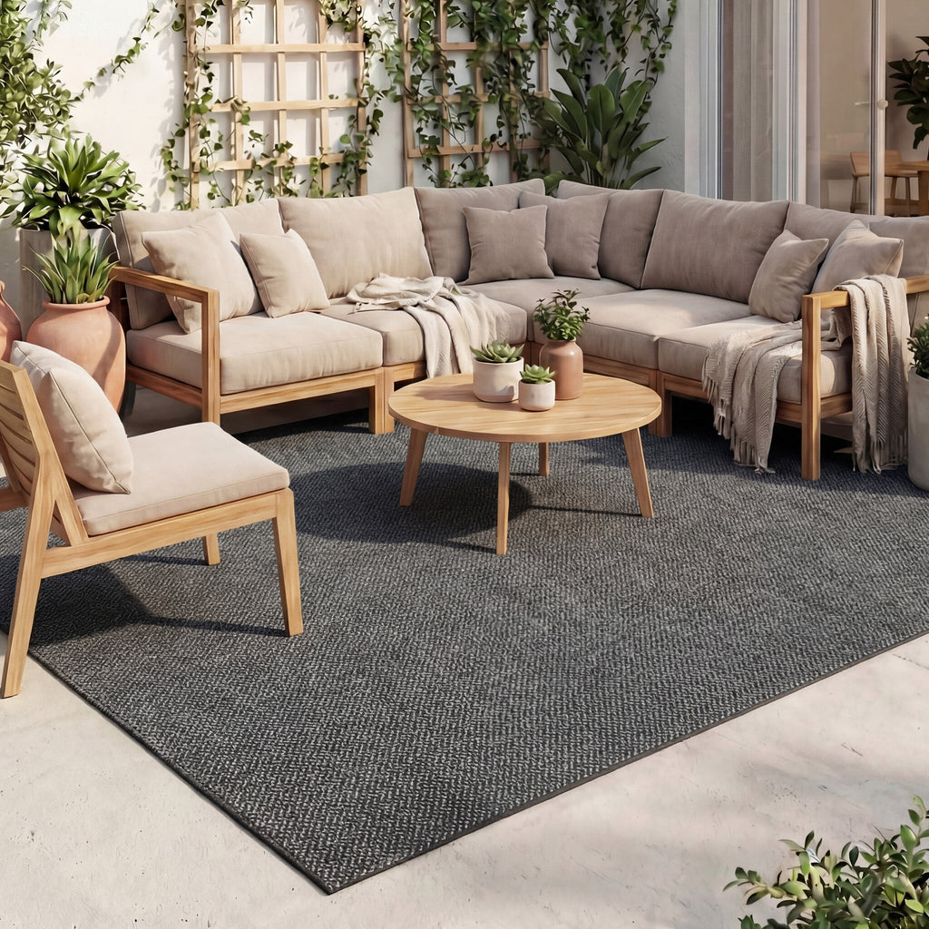 Outdoor Rug - Malta Arrow Black