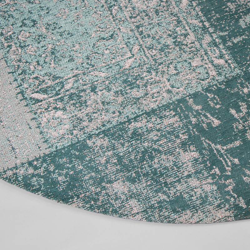 Round Patchwork Rug - Dreams Mint