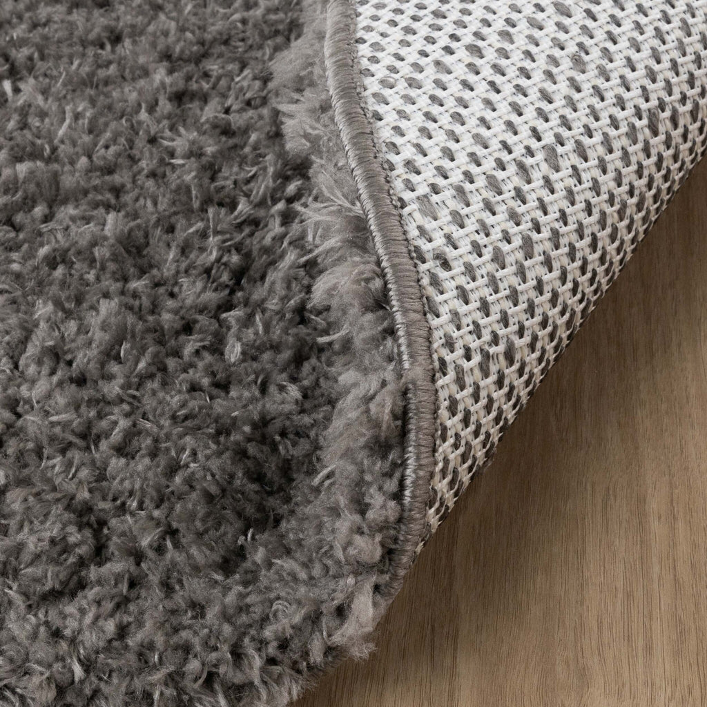 Oval Shaggy Rug - Blaze Grey