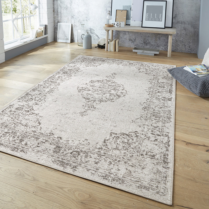 Vintage floor rug - Pleasure Grey Vertou