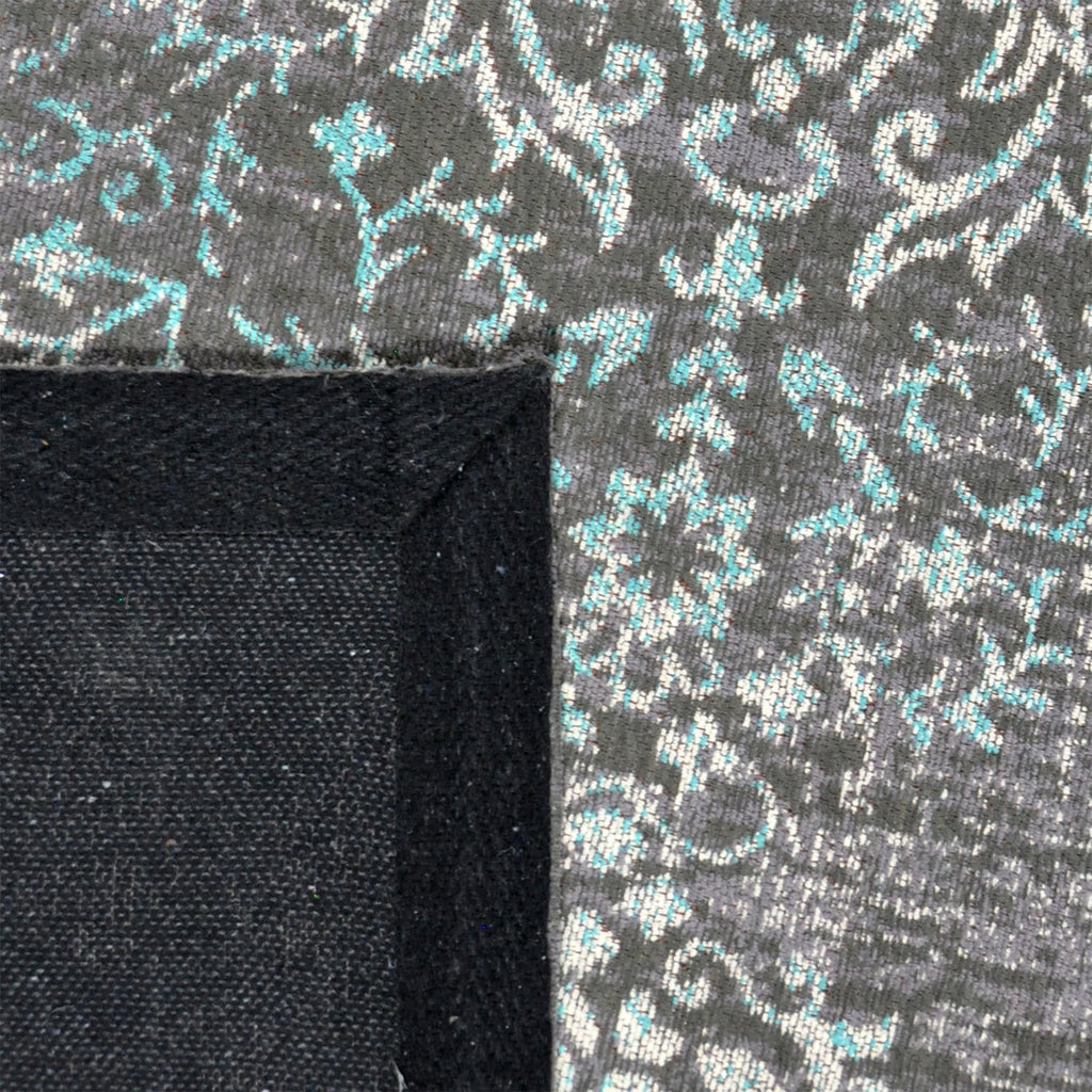 Vintage floor rug - Armand Grey/Blue