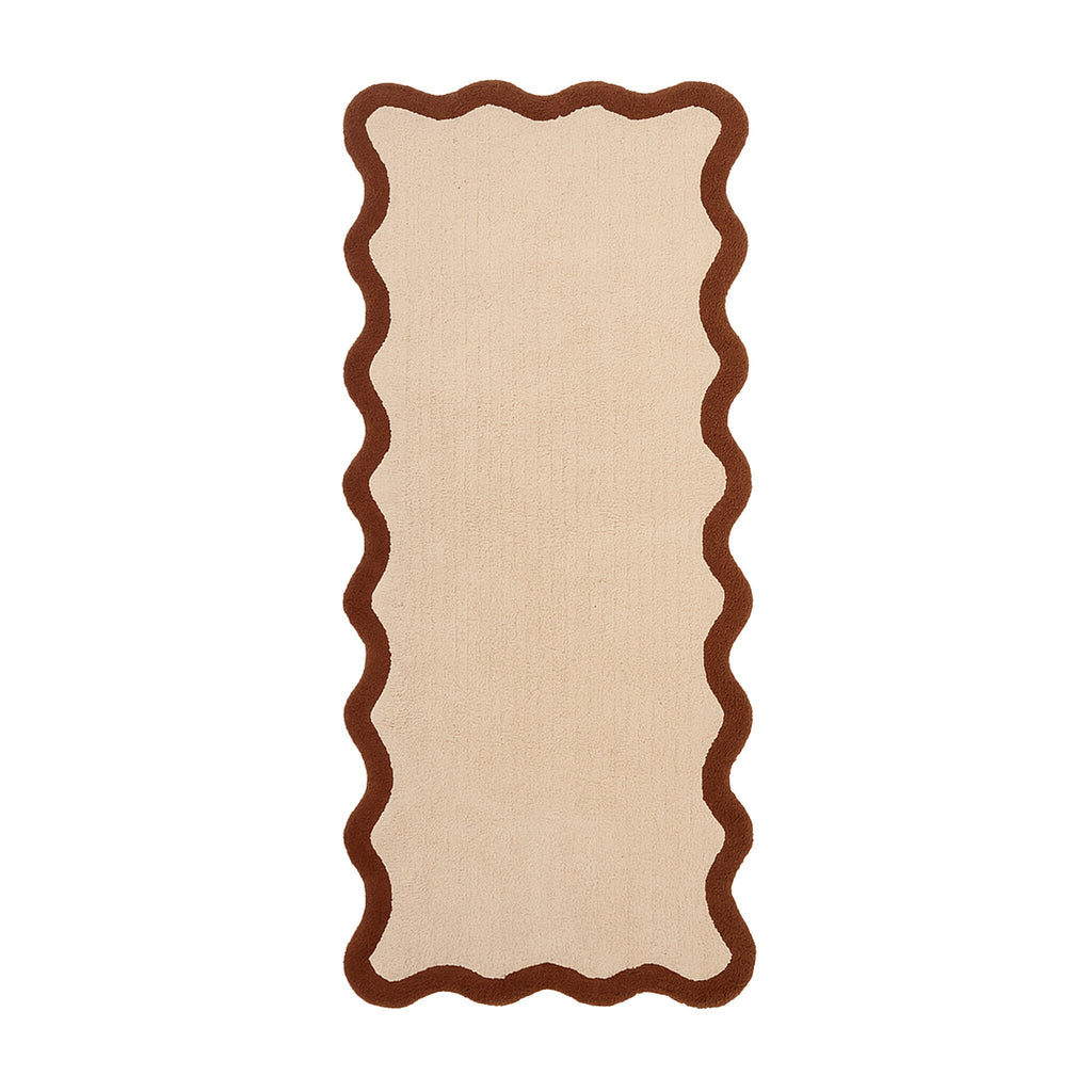 Washable Runner – Hazy Brown/Cream