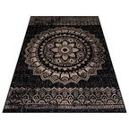 Vintage outdoor rug - Sunara Mandala Black