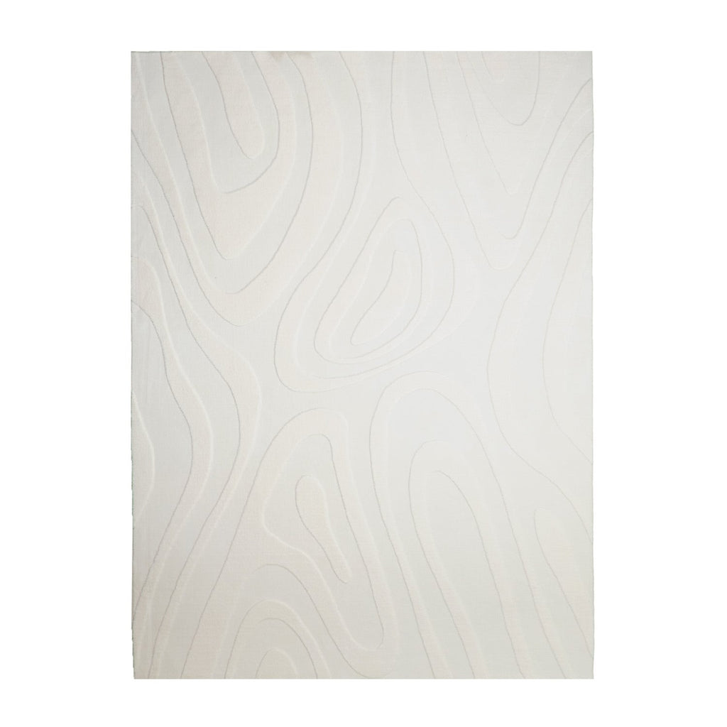Scandinavian Rug - Charm Shapes White