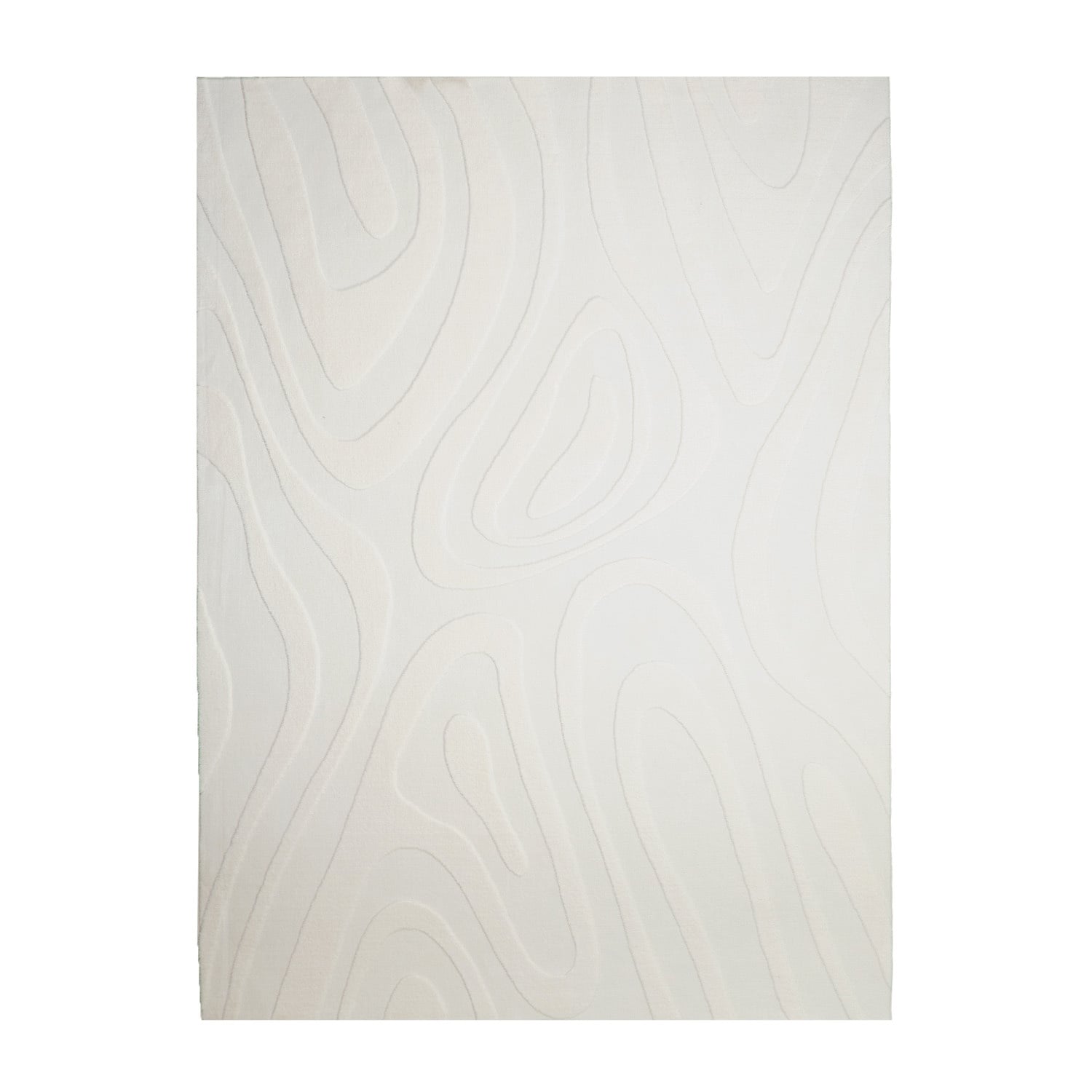 Scandinavian Rug - Charm Shapes White