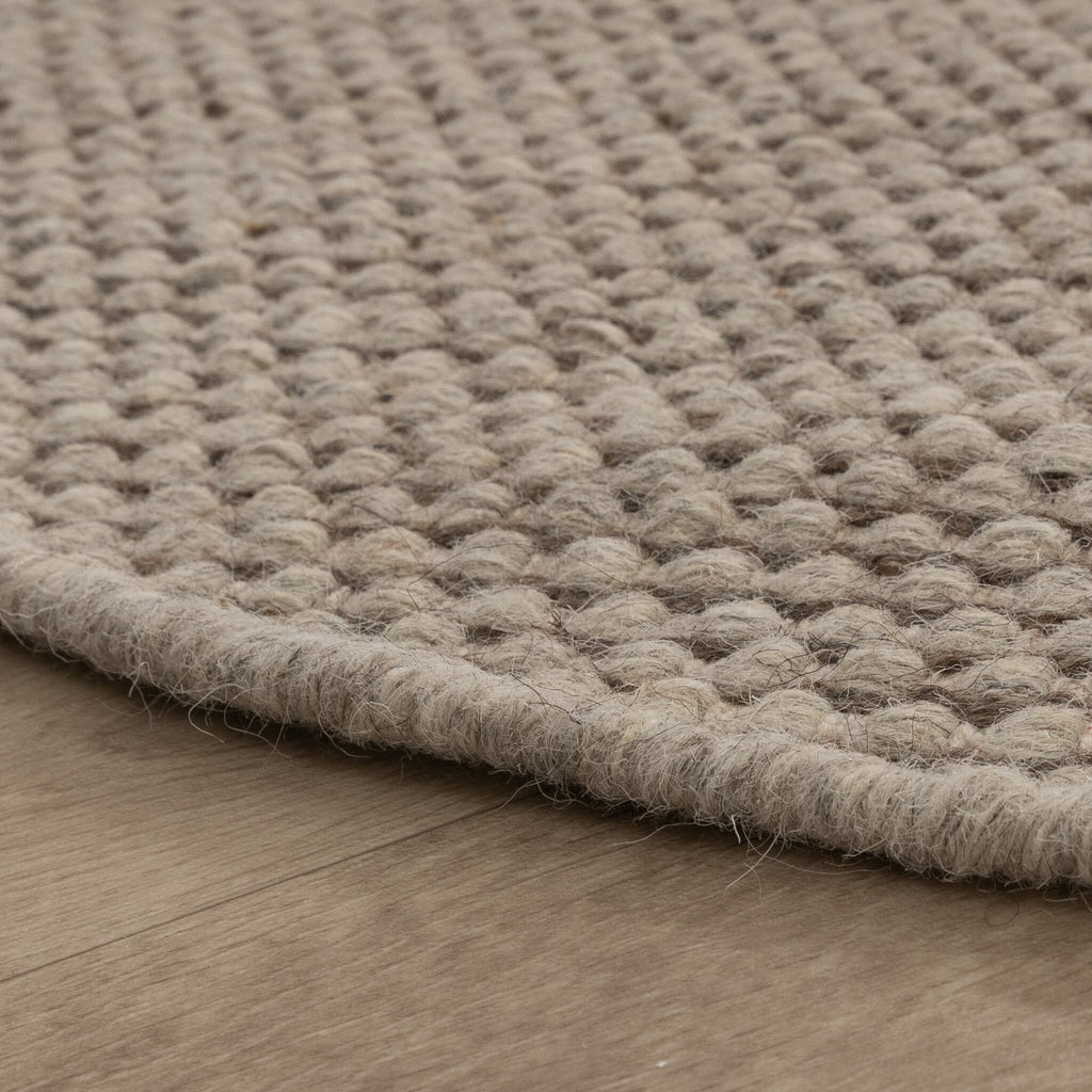 Round Wool Rug - Bliss Beige/Brown