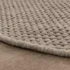 Round Wool Rug - Bliss Beige/Brown
