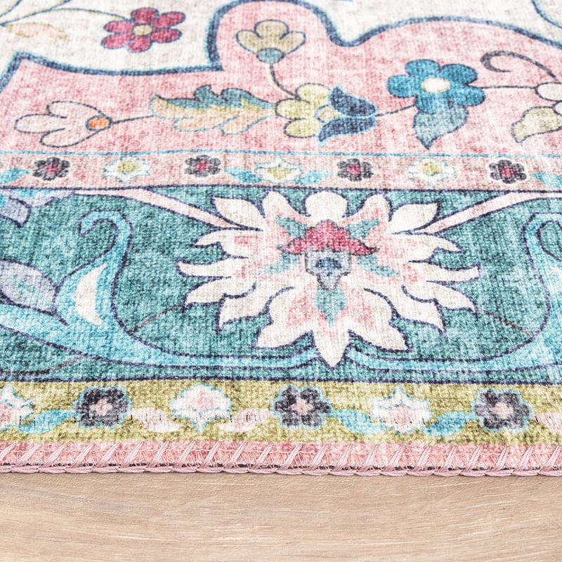 Vintage Rug - Lily Oriental Blue/Pink