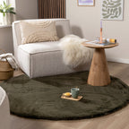 Round High Pile Rug - Comfy Supreme Green