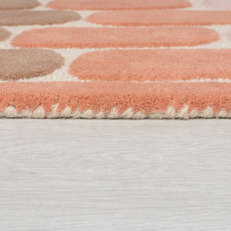 Modern area rug - Rado Fossil Terracotta