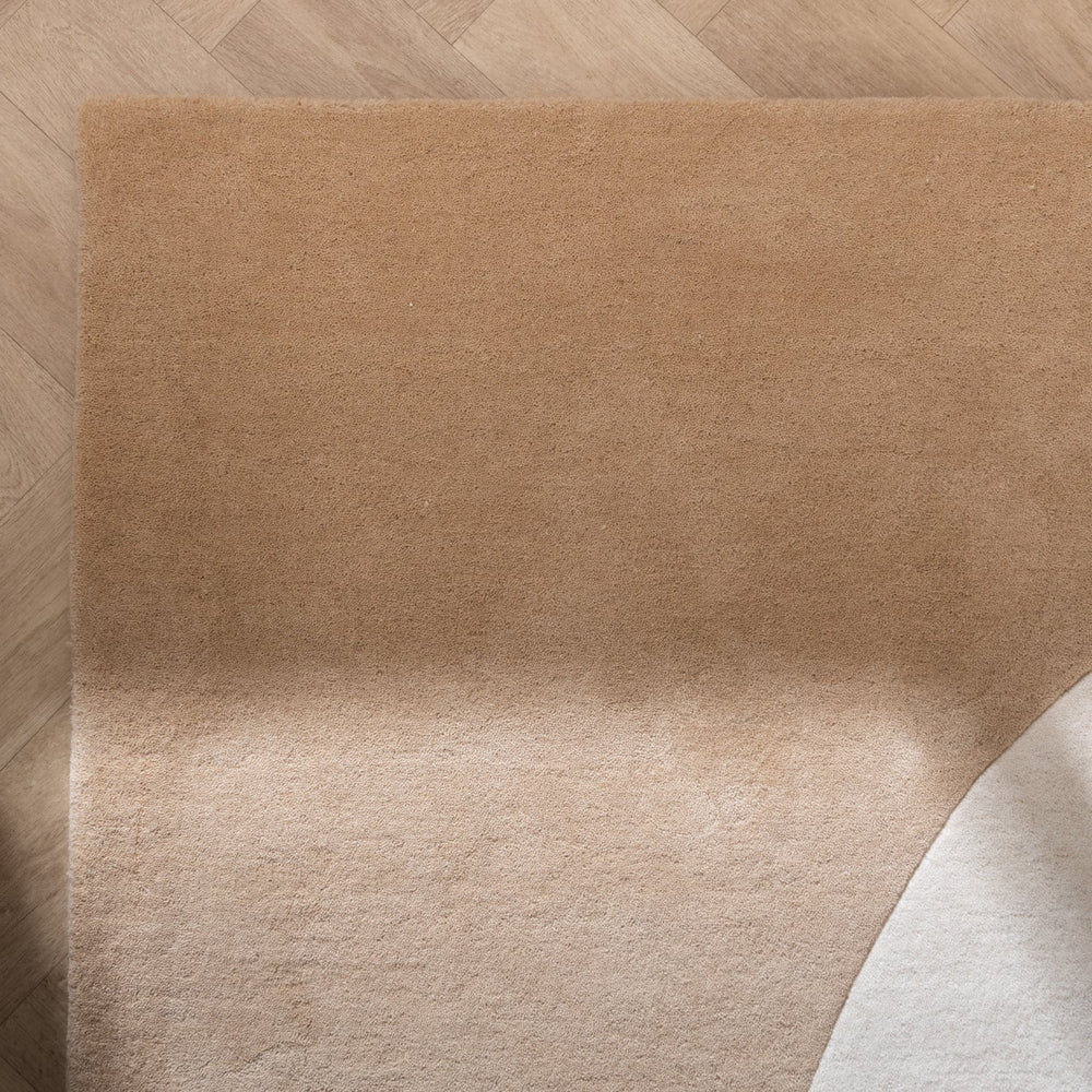 Wool Abstract Rug - Clarice Cream/Beige