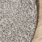 Round shaggy rug - Yves Light Grey