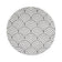 Round Outdoor Rug - Summer Arch Grey