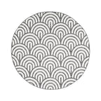 Round Outdoor Rug - Summer Arch Grey