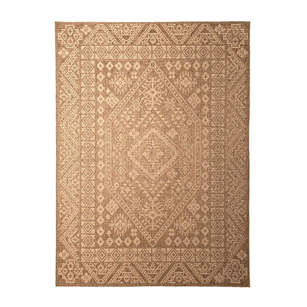 Jute Outdoor Rug - Mavi Medallion Brown/Cream