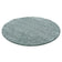 Round High Pile Rug - Solid Blue/Green