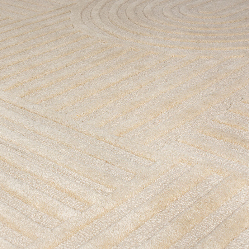 Round Modern Rug - Solacio Zen Beige