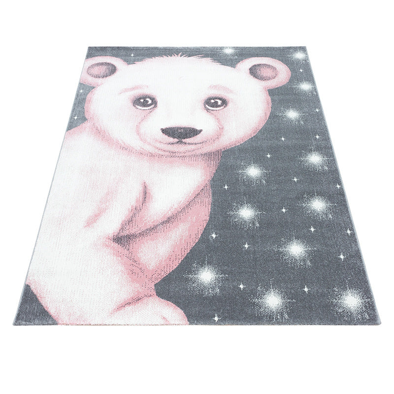 Children's Floor Rug - Bambi Bear Pink
