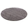Round High Pile Rug - Solid Dark Grey