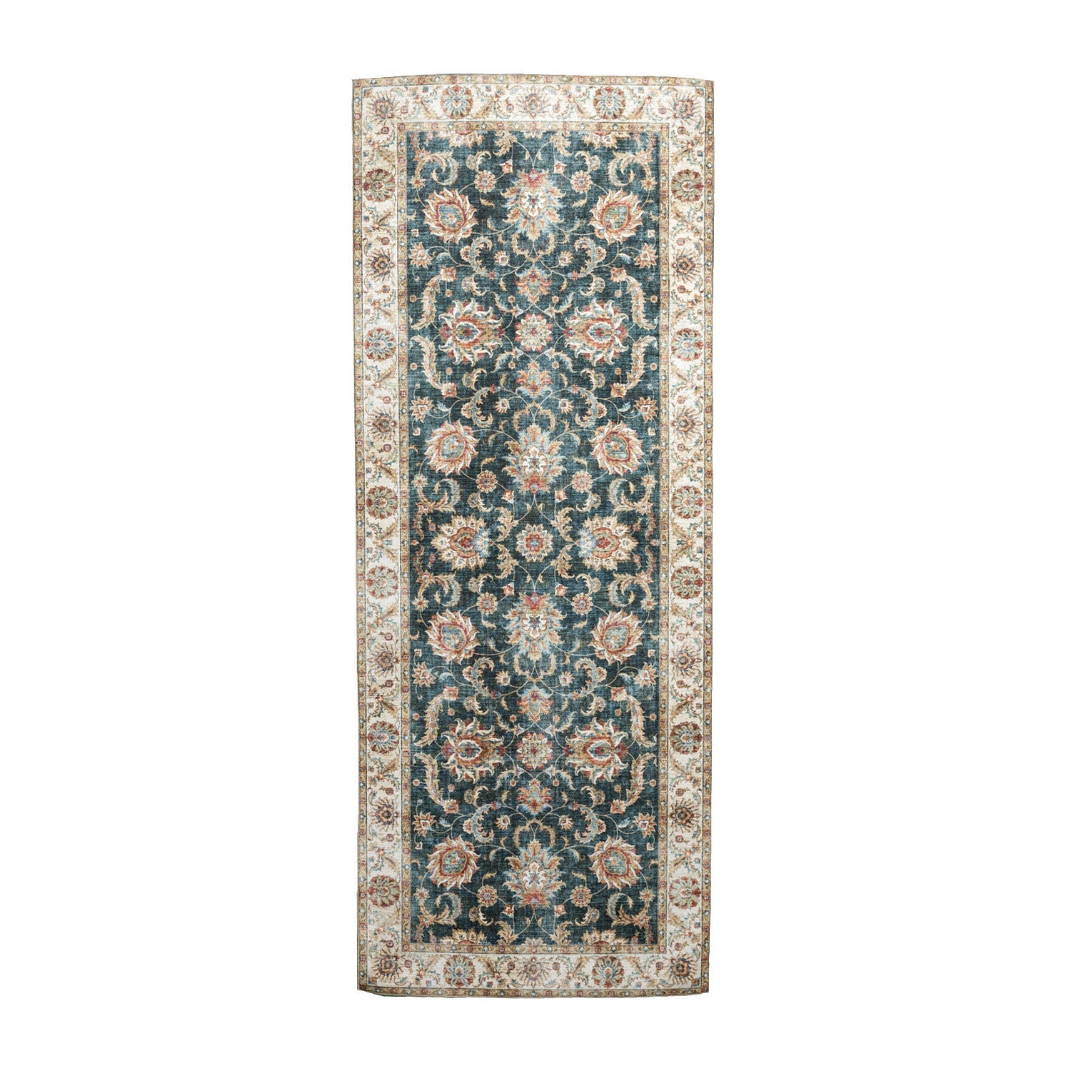 Washable Runner - Domingo Oriental Dark Green