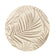 Round Jute Outdoor Rug - Nomad Leaves Cream