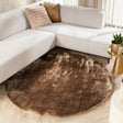 Round High Pile Rug - Glorious Taupe