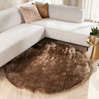 Round High Pile Rug - Glorious Taupe