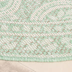 Round Outdoor Rug - Summer Oriental Mint