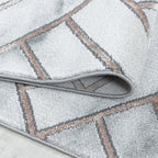 Modern floor rug - Marble Pattern Grey/Brown