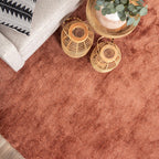 Washable Rug - Clean Terracotta