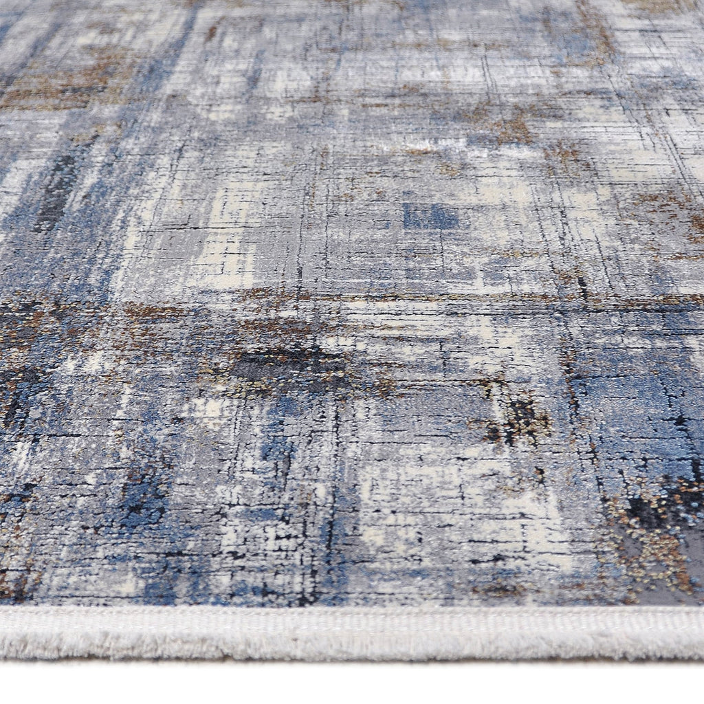 Soft Floor Rug - Olisa Blue/Terra
