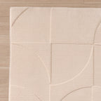 Scandinavian Rug - Charm Circles Beige