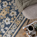 Indoor & outdoor rug - Bloom Oriental Blue