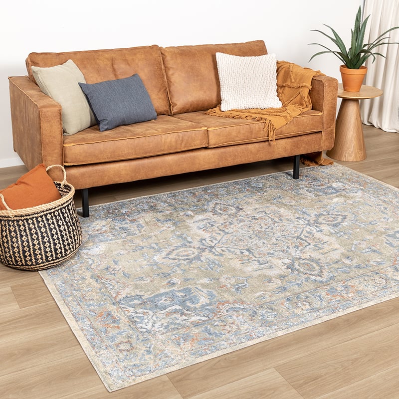 Washable Rug - Nova Medallion Green