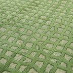 Round modern floor rug - Structures Trammel 9249
