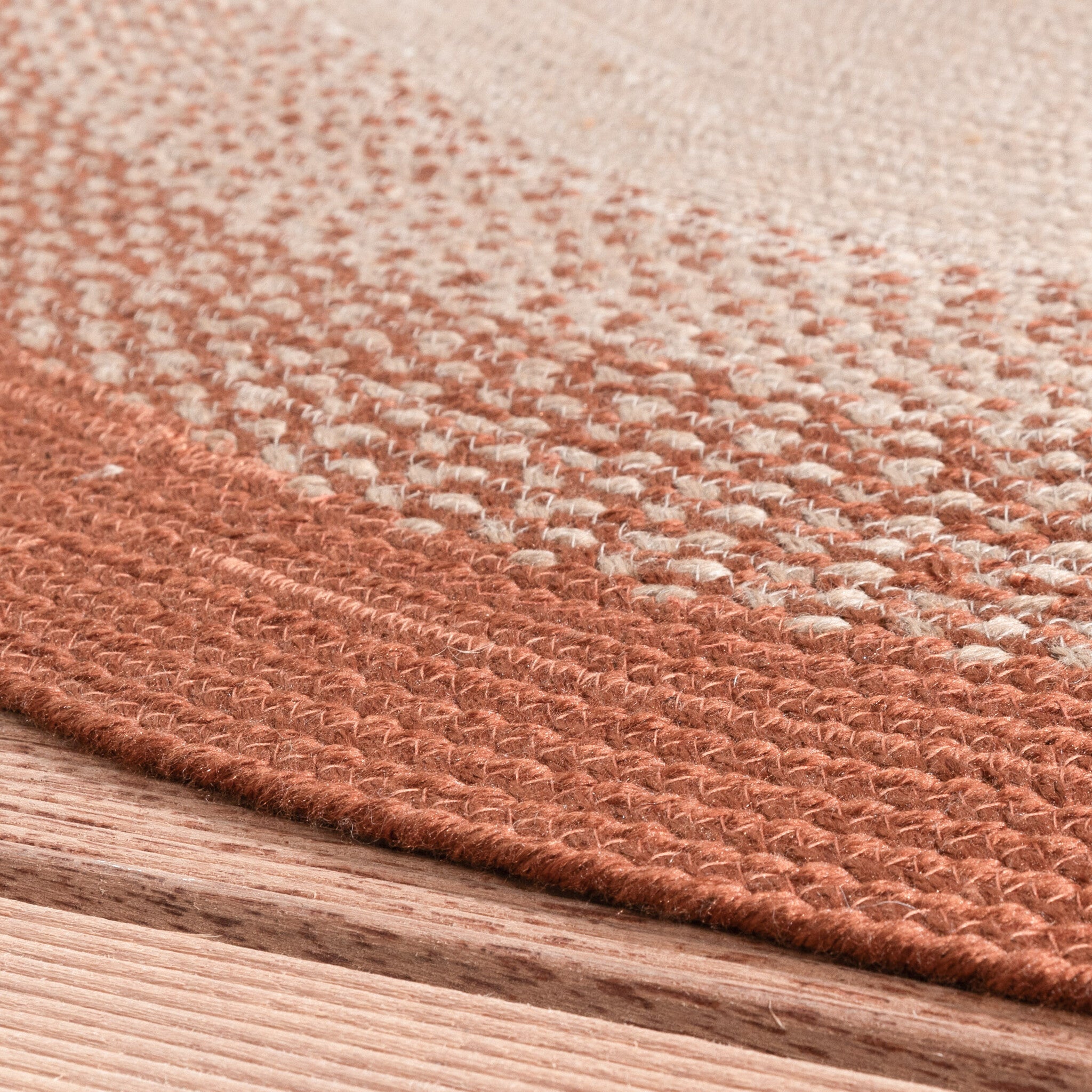 Round Indoor Outdoor Rug - Florence Terracotta