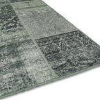 Patchwork floor rug - Bukan Dark Green