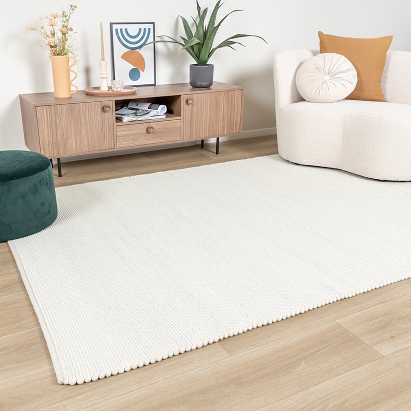 Wool Rug - Wise White