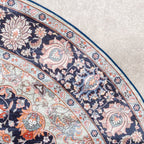 Round Vintage Rug - Imagine Medallion Blue
