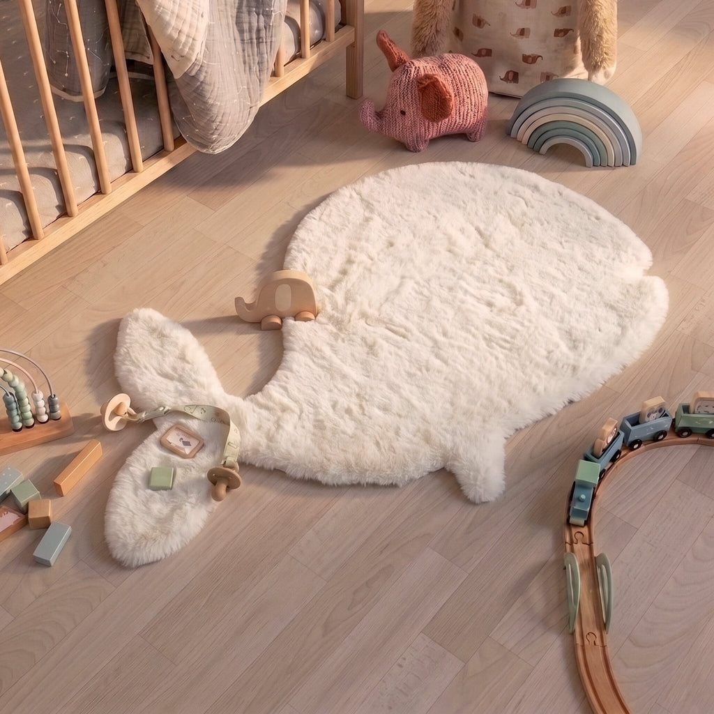Kids Rug - Huggy Whale Cream