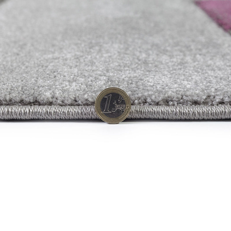 Modern floor rug - Hando Cosmos Purple/Grey