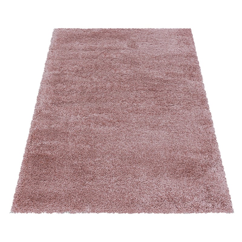 High-Pile Floor Rug - Fuzzy Pink