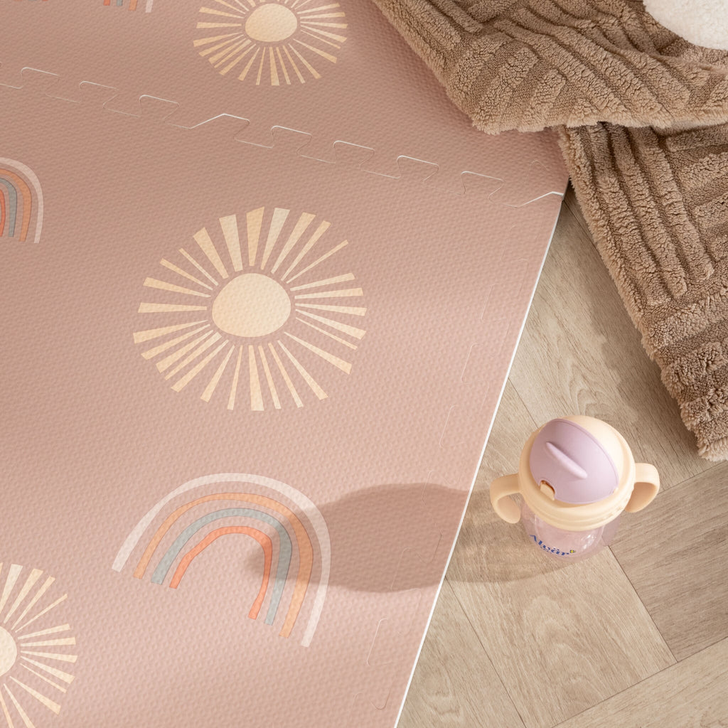 Foam puzzle mat - Alfie XL Sun Pink