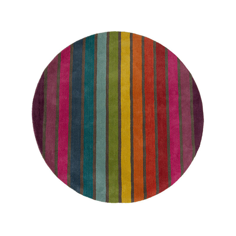 Round Modern Floor Rug - Illo Candy Multicolor