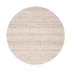 Round Wool Rug - Feline White/Blended